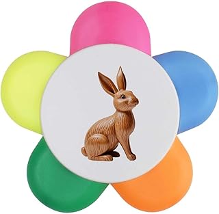 Azeeda 'Carved Bunny' Flower Shape Highlighte...