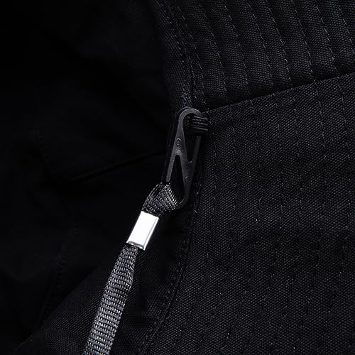 Oversize XXL Bucket Hat Reversible Extra Large Sun Hat Big Head Wide Brim Fishing Hat for Men Women Black-Dark Blue - Image 5