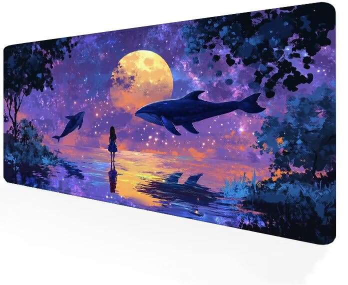 Tapis de souris gamer pour accessoire bureau travail grand format
