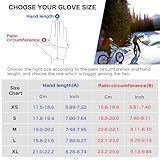 Origem Thermo Handschuhe Herren Damen, 3M Thinsulate Winterhandschuhe, wasserdichte Fahrradhandschuhe, Anti-Rutsch-Touchscreen warme Handschuhe Liner für Laufen Reiten Gehen Fahren Outdoor