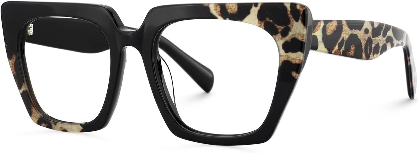 VOOGLAM Stylish Square Blue Light Blocking Glasses for Women Anti Eyestrain Dry Eyes Eyewear Sanna