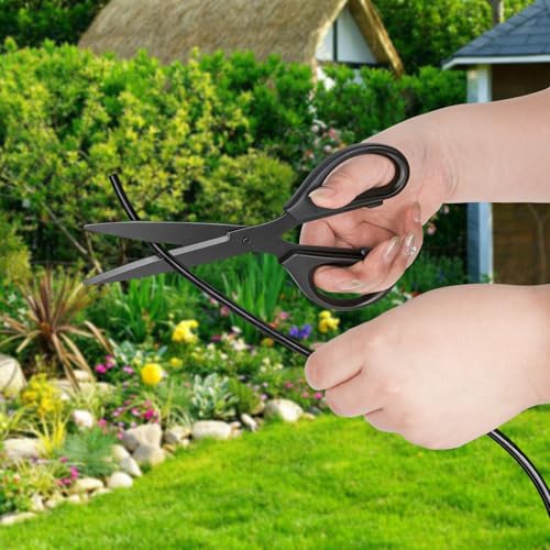 20 m langer Mikro-Bewässerungsschlauch (4–6 mm), PVC-Bewässerungsschlauch mit 12 4/7-mm-Anschlüssen, Gartenbewässerungszuleitung für automatische Gartenbewässerungssysteme