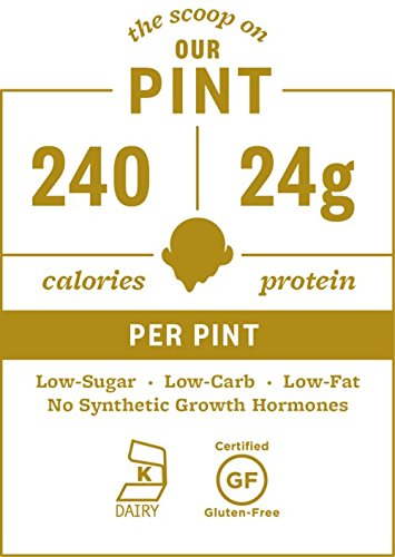 Halo Top Vanilla Bean Ice Cream,, 16 Ounce (Pack of 8)