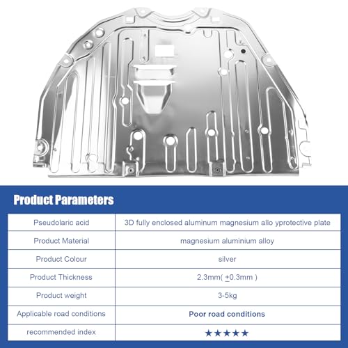 Image of Engine Splash Shield Guard Compatible with Honda Civic 2022 2023, Engine Case Guard Under Car Shield Cover OEM 74111T20A0 74111-T20-A00 Engine Splash Guard