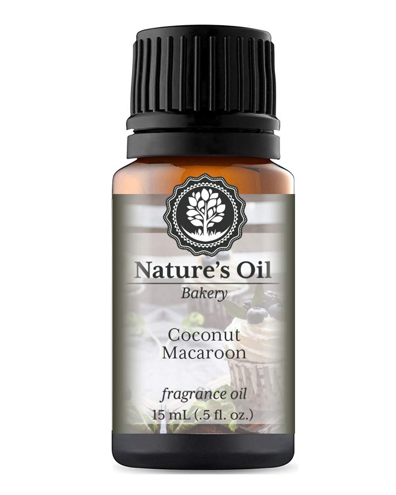 Coconut Macaroon Fragrance Oil (15ml) for Diffusers, Soap Making, Candles, Lotion, Home Scents, Linen Spray, Bath Bombs, Slime