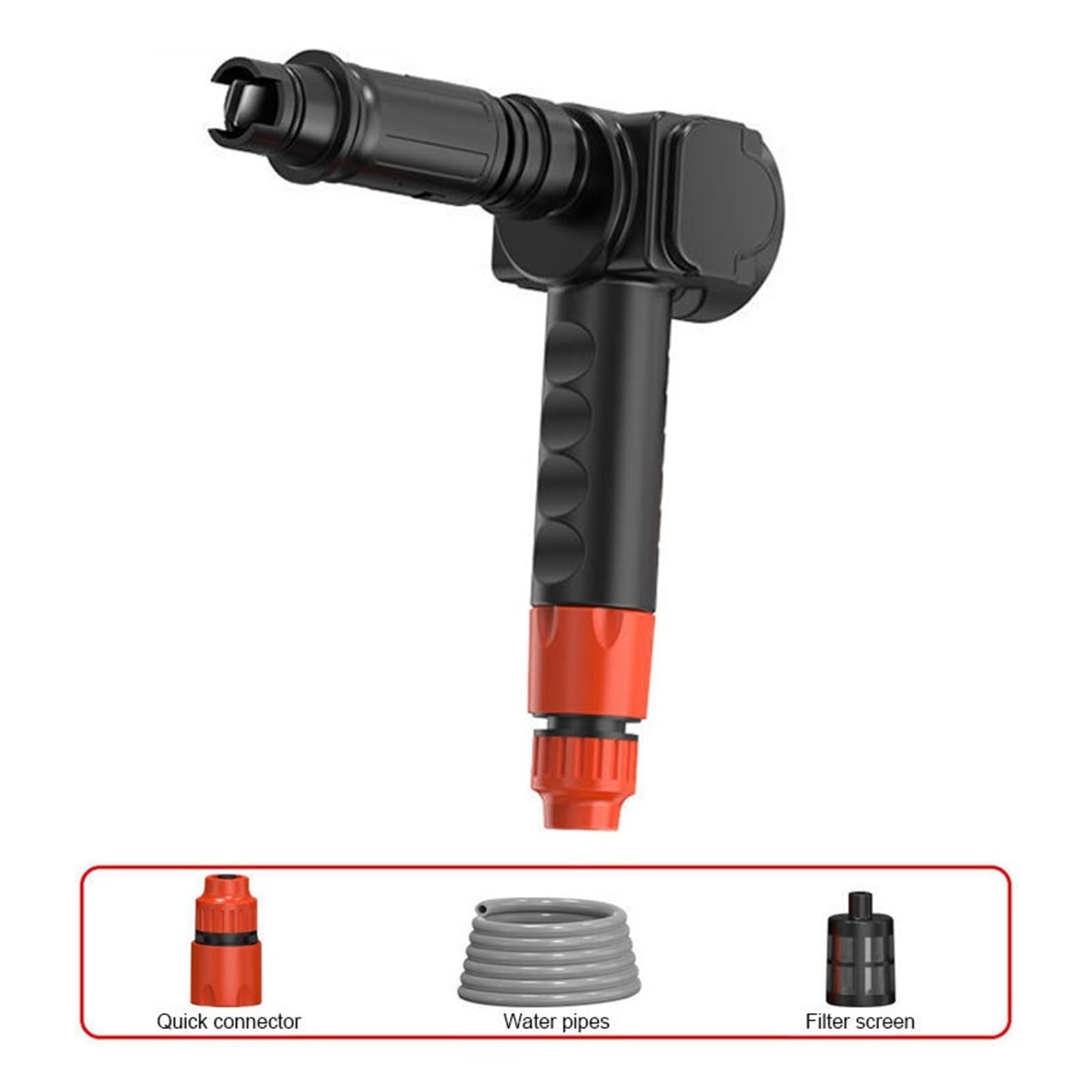 Adaptador De Pistola Agua For Taladro Eléctrico Limpieza del Hogar + Alta Presión For Lavado Coches, Tubería A Prueba Explosiones 5M Potente Chorro A PresióN