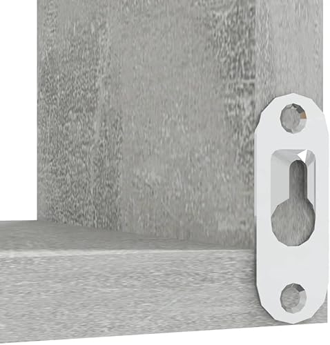 Miniatura 6 de vidaXL Estante de esquina de pared para el hogar, interior, sala de estar, oficina, almacenamiento para colgar en la pared, estante de gabinete,