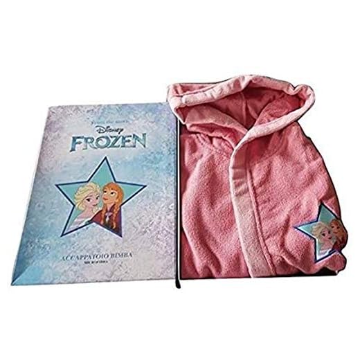 sfiziosa Albornoz niña Frozen Microfibra Color Rosa Tallas de 3 a 8 años Rosa 3-4 Años