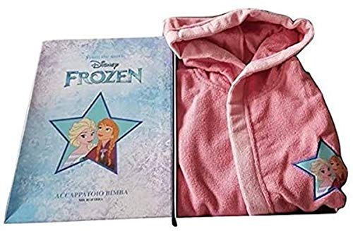 sfiziosa Albornoz niña Frozen Microfibra Color Rosa Tallas de 3 a 8 años Rosa 3-4 Años