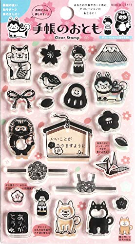 ワールドクラフト スタンプ クリアスタンプ 手帳のおとも CS-005 和かざり