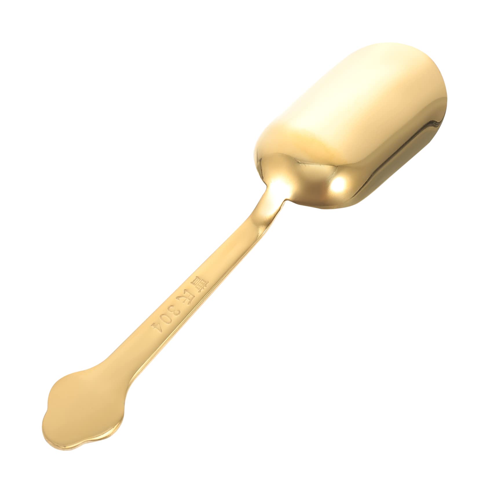 HAKIDZEL Stainless Steel Tea Spoon Tea Scoop Compact Design for Home Office Finish
