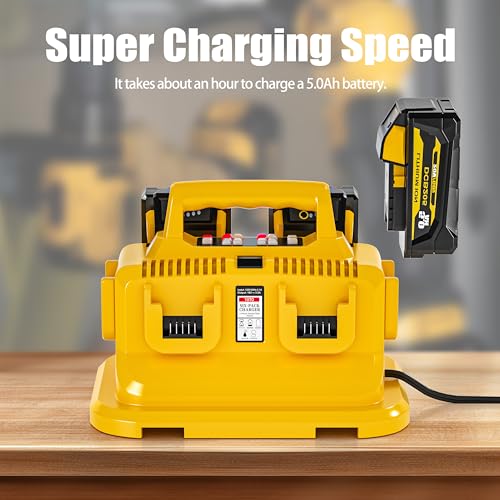 Image of 6-Ports Rapid Battery Charger Station for Dewalt 20V /60V