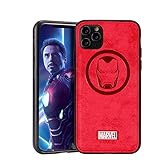 NARYM Case with Avengers Character Compatible with iPhone 11 Pro - Iron Man, Red