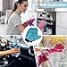 Car Wash Glove Microfiber 6 Pcs, Coral Fleece Cleaning Mitt for Auto Detailing, Scratch-Free Plant Dusting Gloves, Home Kitchen Bathroom Multipurpose Cleaning, Soft Lint-Free Wash Tool