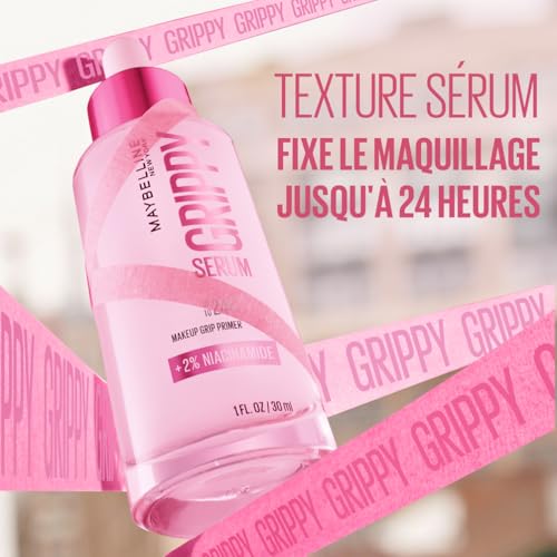 MAYBELLINE NEW YORK - Grippy Serum - Base De Teint Perfectrice - Fixe Le Maquillage Pendant 24H - Texture Ultra-Fondante - Enrichie En Niacinamide & Aloe Vera - Technologie Serum-To-Grip - 30 ml – Image 4