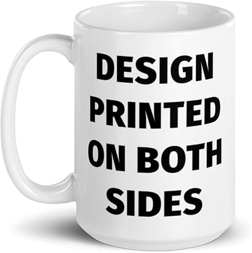 Miniatura 3 de Taza de café con texto personalizado Dogo Argentino Lying White para mujeres y hombres, taza de café con texto personalizado, taza de cerámica de 15