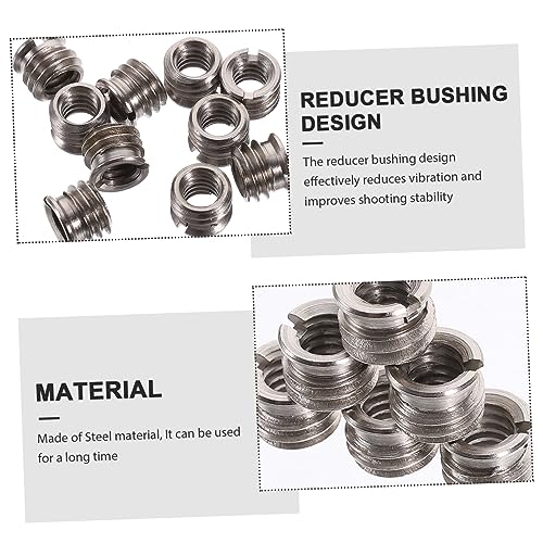 Image of SECFOU 10pcs Tripod Screw Adapter Camera Thread Converter for Mic Stands and Video Lighting Equipment Easy Installation Versatile Use