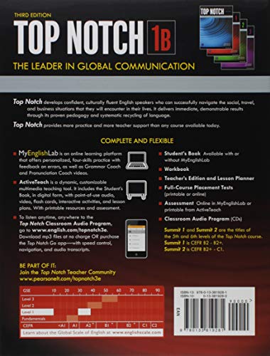 Top Notch 1 Student Book_Workbook Split B_Third Edition: Student Book With Workbook