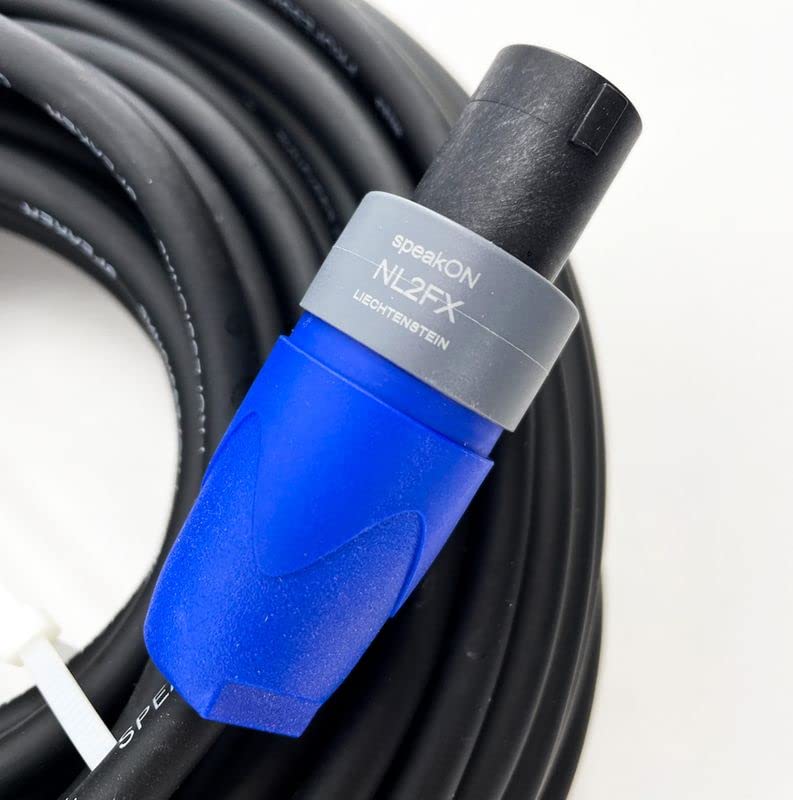 Lautsprecherkabel 20 Meter 2x 2,5mm² Neutrik NL2FX 20m Speakon-Stecker SPK PA Speaker Twist Professional Audiokabel Boxenkabel