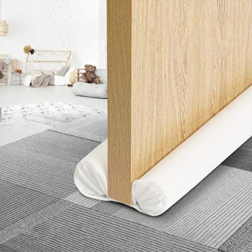 Door Draft Stopper - Weather Stripping Noise BlockerΓ―ΒΌΕ Adjustable 34 to 36 for Sound Dust Proof, Saving Energy Under Door Guard (White) Door Draft Stopper - Weather Stripping Noise BlockerΓ―ΒΌΕ Adjustable 34" to 36" for Sound Dust Proof, Saving Energy Under Door Guard (White)