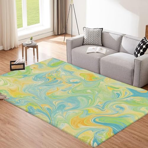 Tapis de chambre marbre abstrait pour une ambiance de sol cosy