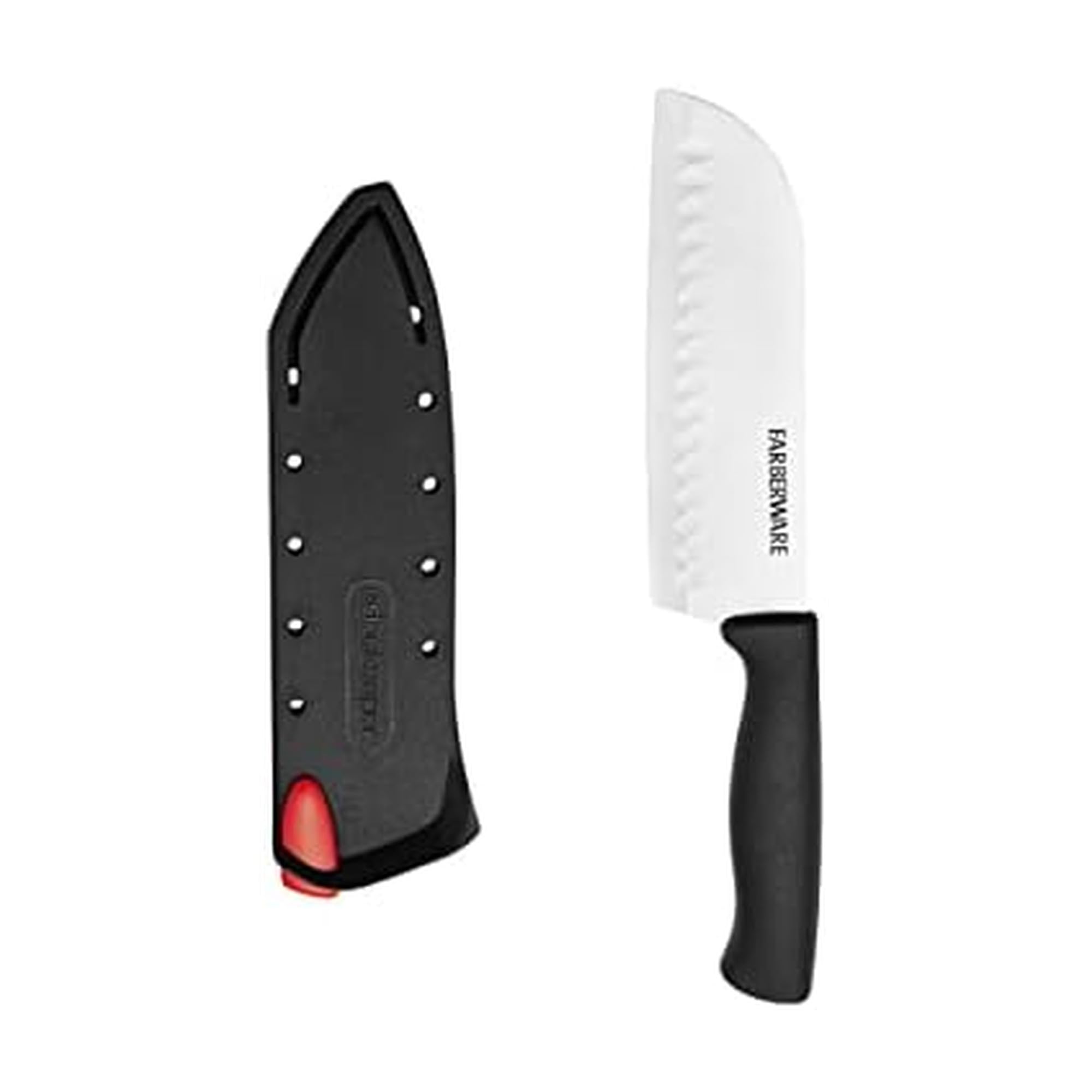Farberware Santoku Knife with EdgeKeeper Self-Sharpening Sleeve, 5-Inch