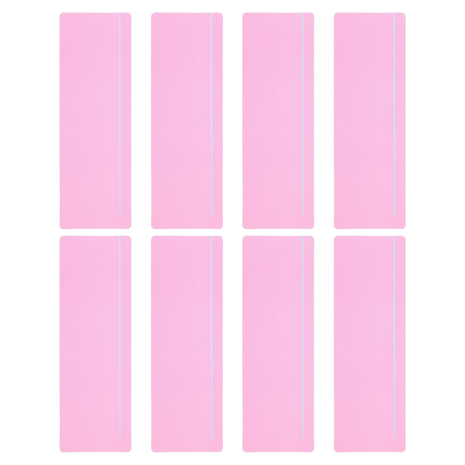 PATIKIL Guided Reading Strips, 8pcs Tracking Highlight Colored Overlay Bookmark Reduce Visual Stress Teacher Teaching Supplies for Classroom, Pink
