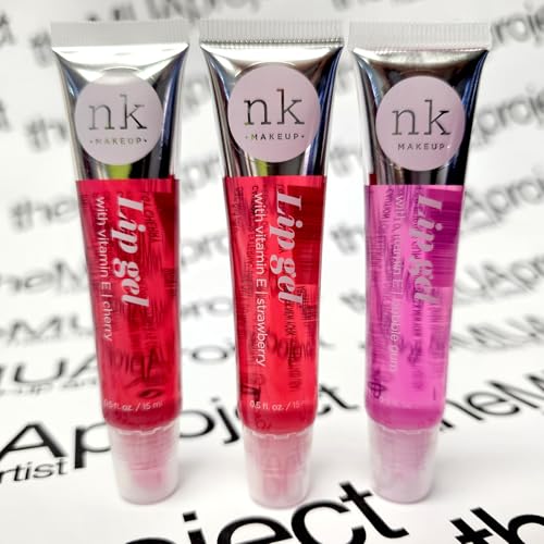 The Make-Up Artist Project 3 Pack Bundle of Assorted Lip Gels - Each set includes CHERRY, STRAWBERRY and BUBBLE GUM- Hydrating Lip Glosses to nourish your lips with Vitamin E, Super Glossy and Thick. image 4