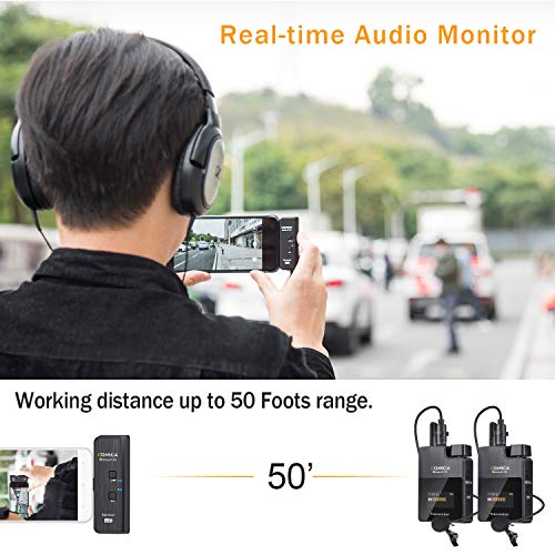 Comica Boomx-Duc2 2.4G Wireless Microphone For Usb C Phone, Dual Lavalier Lapel Microphone With 2 Transmitter 1 Receiver, Lav Mic For Type C Smartphone Podcasting Youtube Recording Facebook Live #TOP3