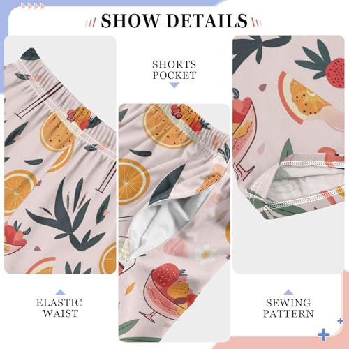 Pajama Bottoms, Pajamas Long Pant Cute Flamingo Dessert Lounge Wear Casual Sleep Pants Soft Pjs Sleepwear4