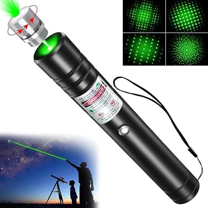 NextTech Latest 2026 High-Power Laser Pointer - USB Rechargeable, 5000m Long-Range Beam - Smart Laser Pen for Presentations, Stargazing & Outdoor Use 1