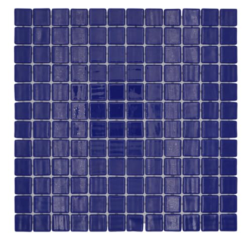 Mosaico de mosaico para piscina, azulejo azul oscuro, azul marino, pared, suelo, cocina, baño, ducha