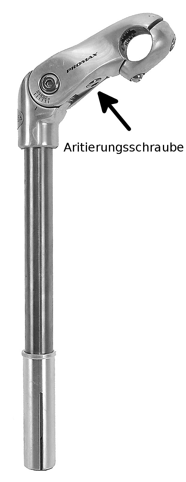 Fahrrad Lenkervorbau Alu verstellbar PROMAX 300mm Lang Aluminium