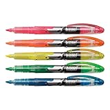Staples Hype! Liquid Highlighters, Assorted, 5/Pack