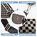 TORRYZA Spacious Nylon Checkered Crossbody Bum Bag for Women, Fashion Checkerboard Fanny Pack Purse with Large Capacity (Black-Khaki)