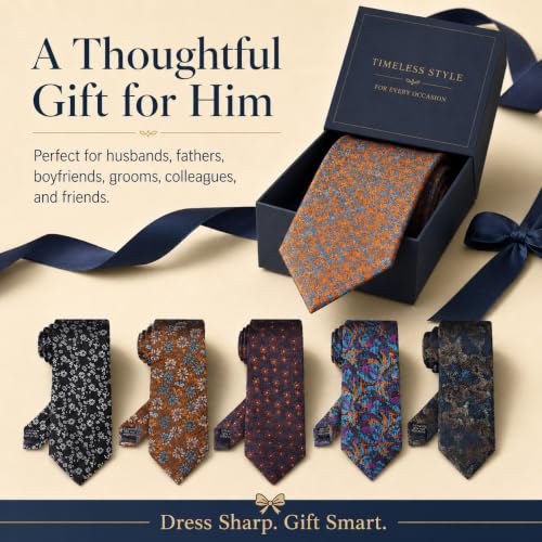 Image of WeiShang Neckties for Men, Classic Formal Tie