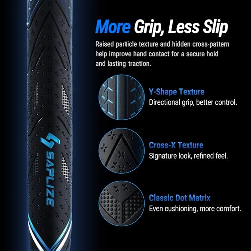 Poignées de golf SAPLIZE en caoutchouc, kit de grip de golf jumbo midsize standard - 3
