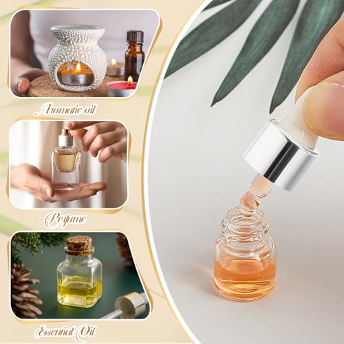 Didaey MAN-DIDAEY-2233 100 Pcs Mini Glass Dropper Bottle Bulk Clear Essential Oil Dropper Bottles Small Tincture Bottles thumb #3