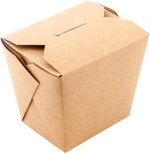 Miniatura 6 de Restaurantware Bio Tek - Cajas chinas para llevar de 8 onzas, 200 cajas de comida a prueba de grasa, con bloqueo de pestañas, aptas para microondas,
