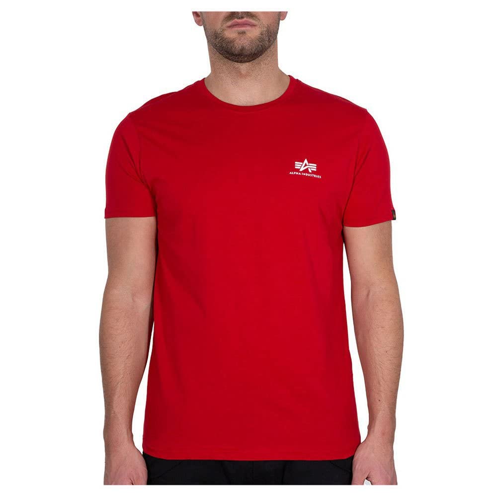 Alpha Industries Basic T Small Logo T-Shirt für Herren RBF Red