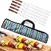 5/6pcs 55 cm BBQ Spiancamento Manico Lungo Shish Kebab Barbecue Grill Bastoncini in Legno BBQ Fork in Acciaio Inossidabile ago per grigliate per Esterni.