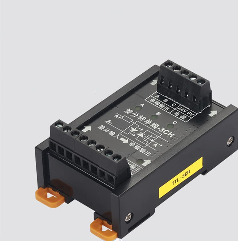 TTL-2CH Differential to Collector 5V to 24V Differential to Single-Ended Servo Encoder Signal Converter NPN PNP Module (2 Channels)