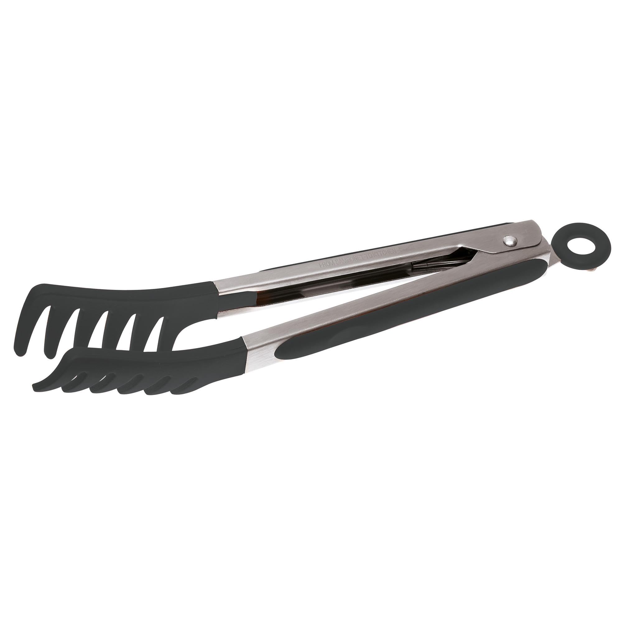 Sambonet Set 2 Utensili: Pinza Per Spaghetti In Acciaio 18/10 E Silicone + Pinza A Foglia Soft Touch - 2