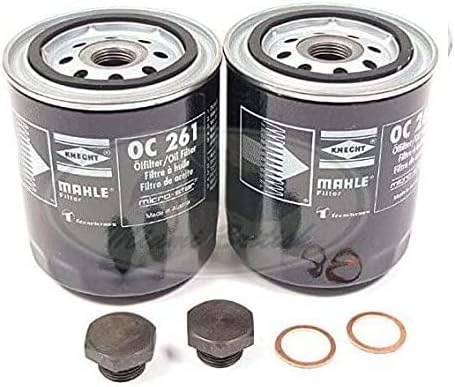 OIL FILTER PAIR SET x2 DISCOVERY 1 RANGE P38 RR CLASSIC DEFENDER ERR3340 MAHLE