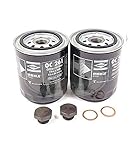 OIL FILTER PAIR SET x2 DISCOVERY 1 RANGE P38 RR CLASSIC DEFENDER ERR3340 MAHLE