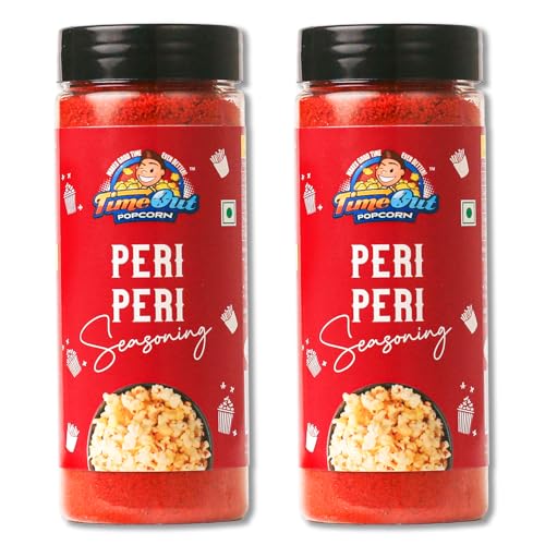 Image of Time Out Popcorn Peri Peri, Multi-Purpose Powder, Popcorn and Snacks Flavoring,Pack of 2, 100g Each