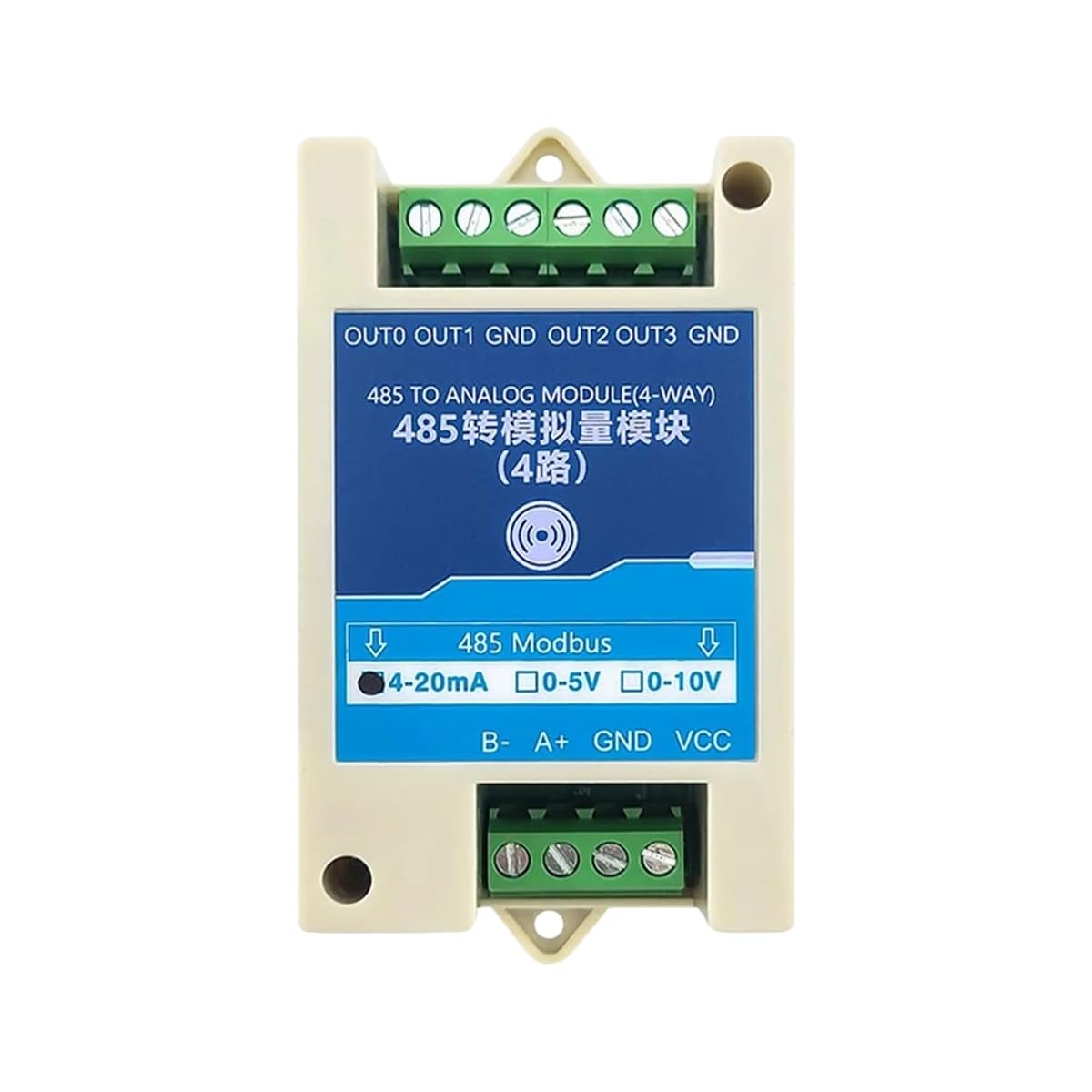 Conversion RS485 to 4-20mA 0-5V 0-10V Transform Module 2 4 Channel Modbus RTU RS485 to Annal0g Industrial Converter Modules