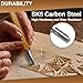 14 Piece SK5 Carbon Steel Wood Carving Tool Set with Whetstone and Protective Case