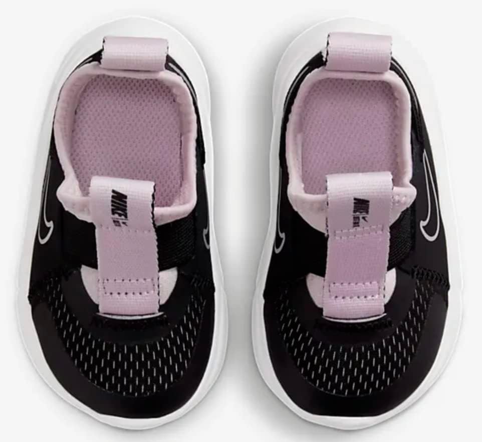 Nike Flex Plus Kids Casual Running Shoe Black-Pink, 5 Toddler | Image 5