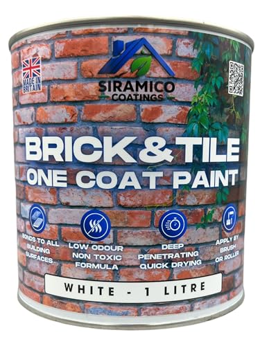 Siramico Brick & Tile Paint, White Matt